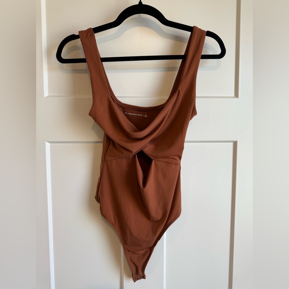 Abercrombie & Fitch Brown Cutout Bodysuit